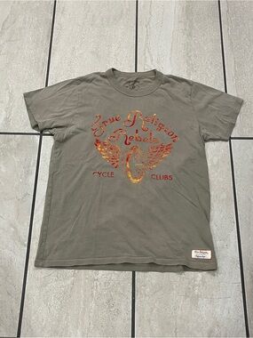 True Religion Men’s Olive 'Rebels' Graphic Tee